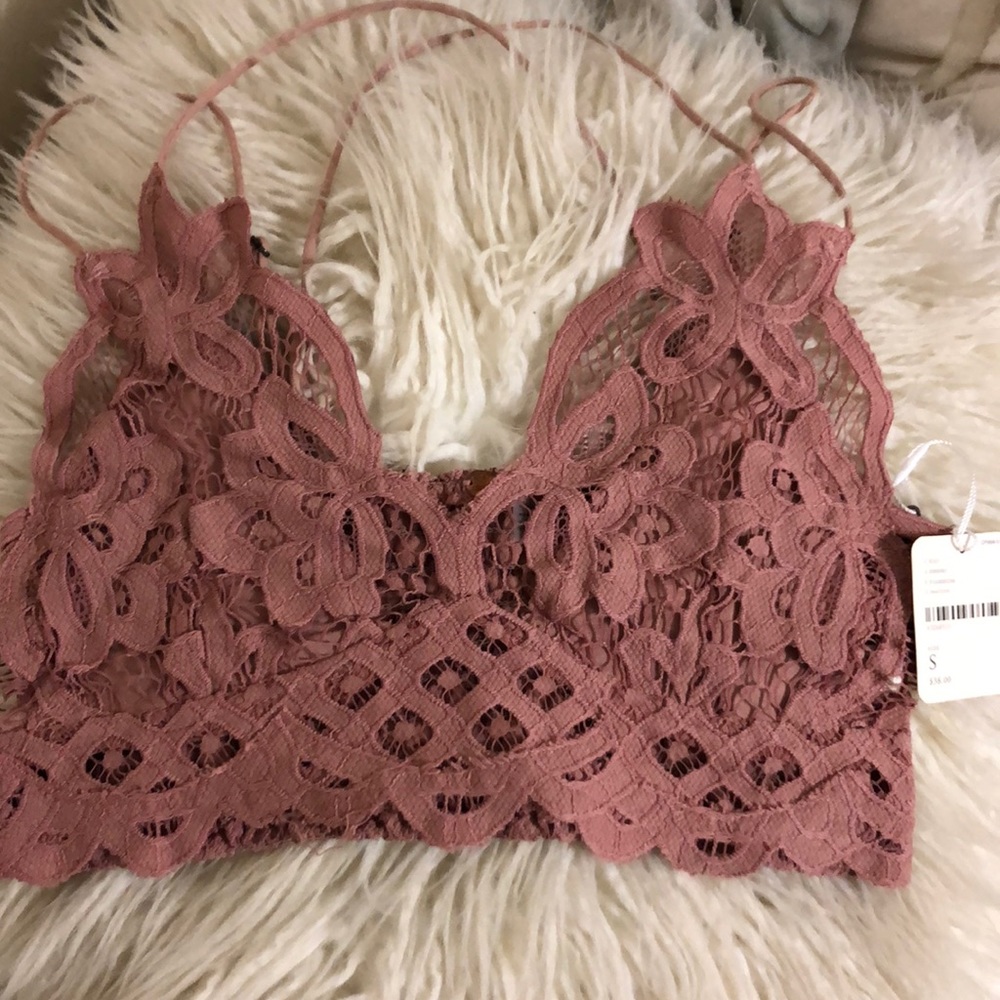 Free People dusty pink bralette